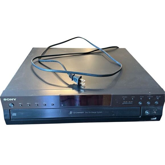 Sony cdp-ce500 5 disc CD-changer no remote - Picture 1 of 9